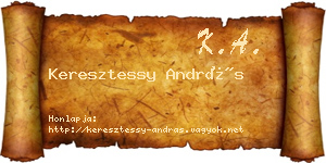 Keresztessy András névjegykártya