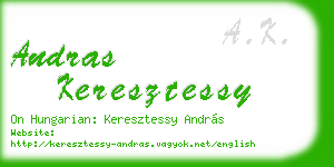 andras keresztessy business card